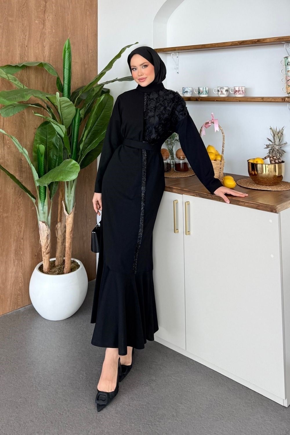 Gülfem Abiye Siyah 4836 