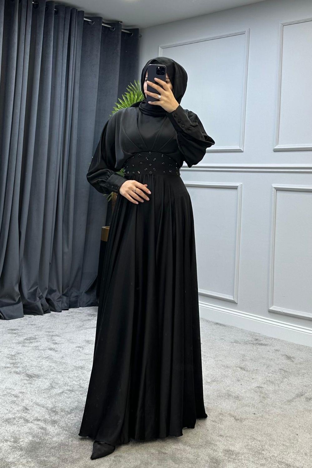 Yasemin Abiye Siyah 4865 