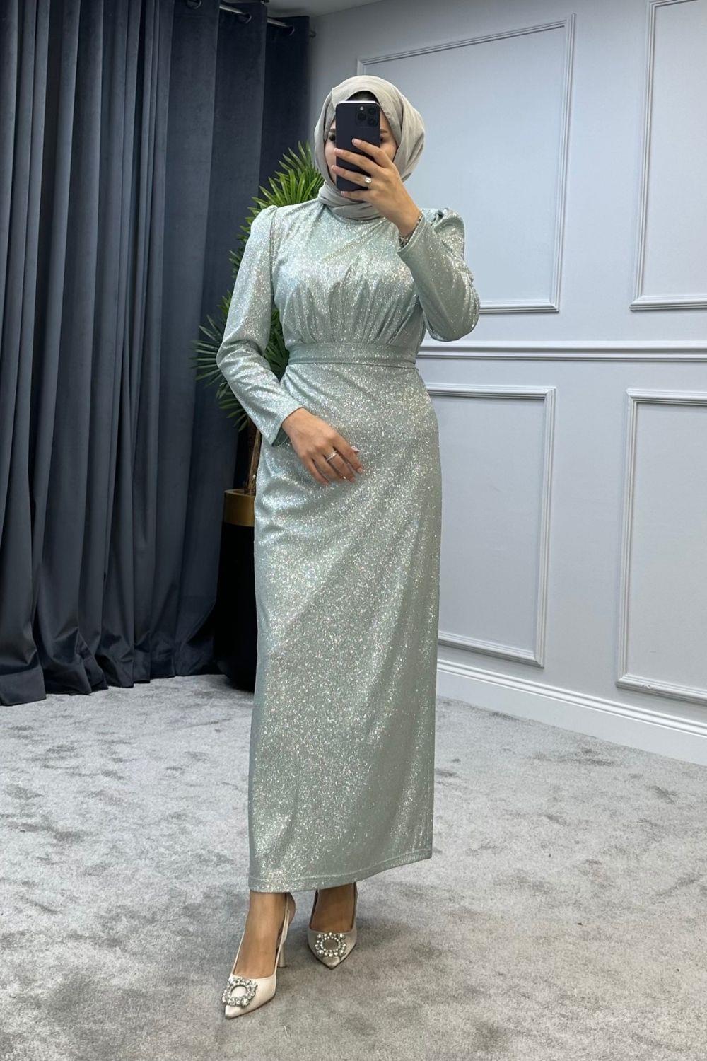 Açelya Abiye Mint 4877 