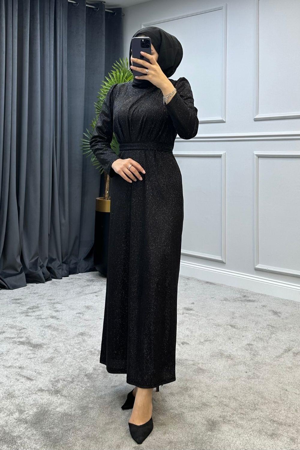 Açelya Abiye Siyah 4877 