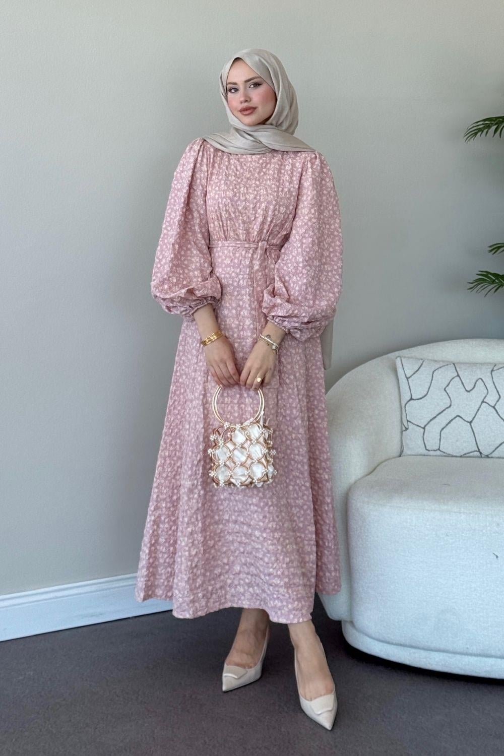 Bulut Elbise Pudra 4976 