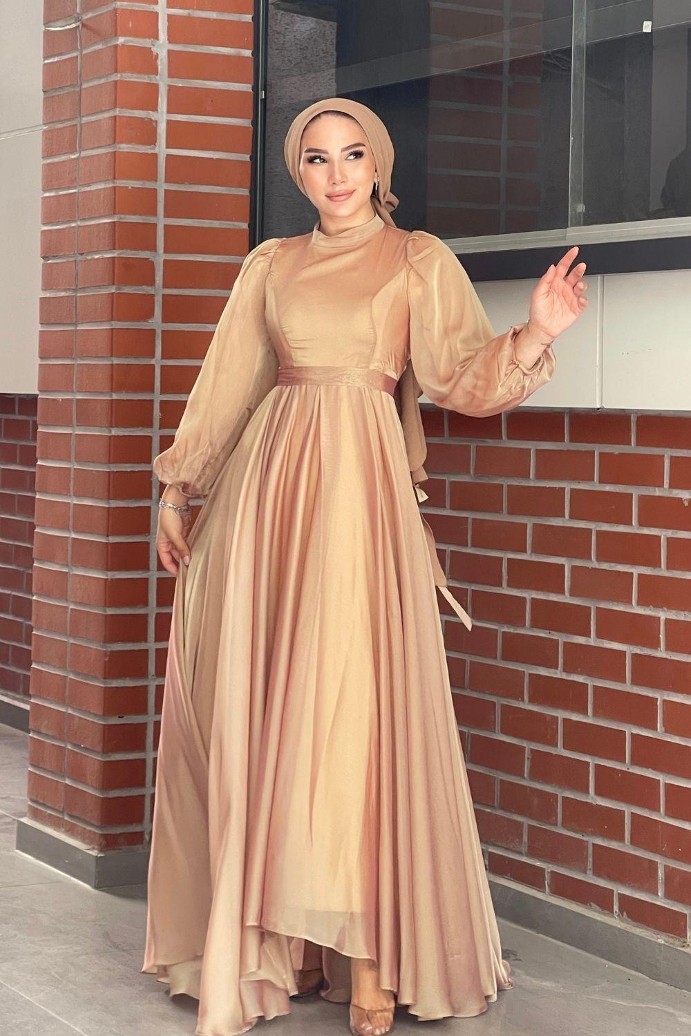 Kuyruklu Jan Jan Abiye Gold 5023 