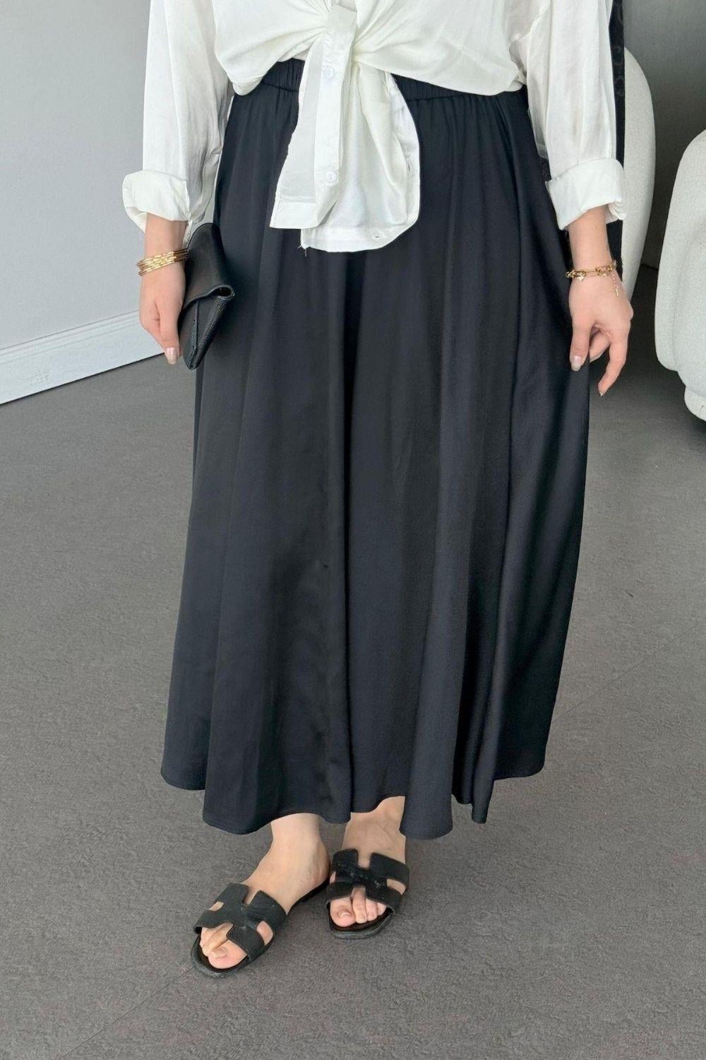 Mevlana Saten Etek Siyah Siyah 50400 