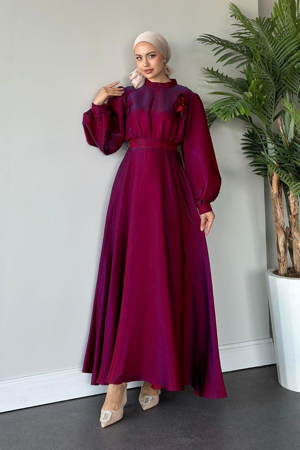 Çilay Elbise Fuşya 5089 