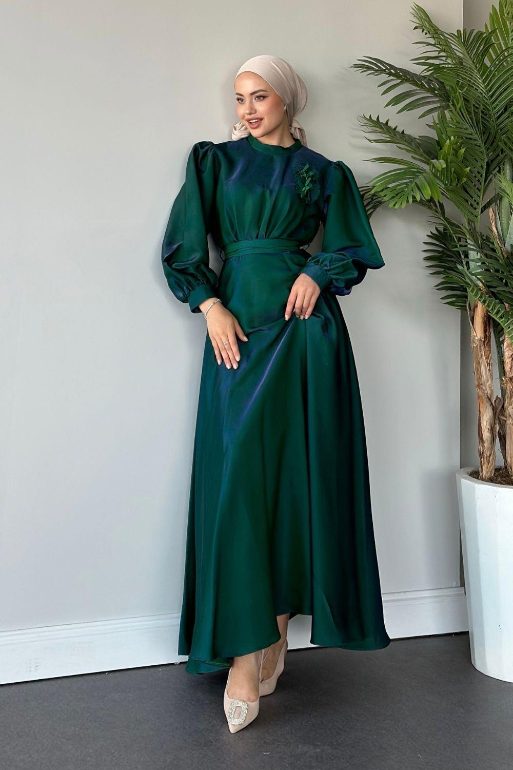 Çilay Elbise Zümrüt 5089 