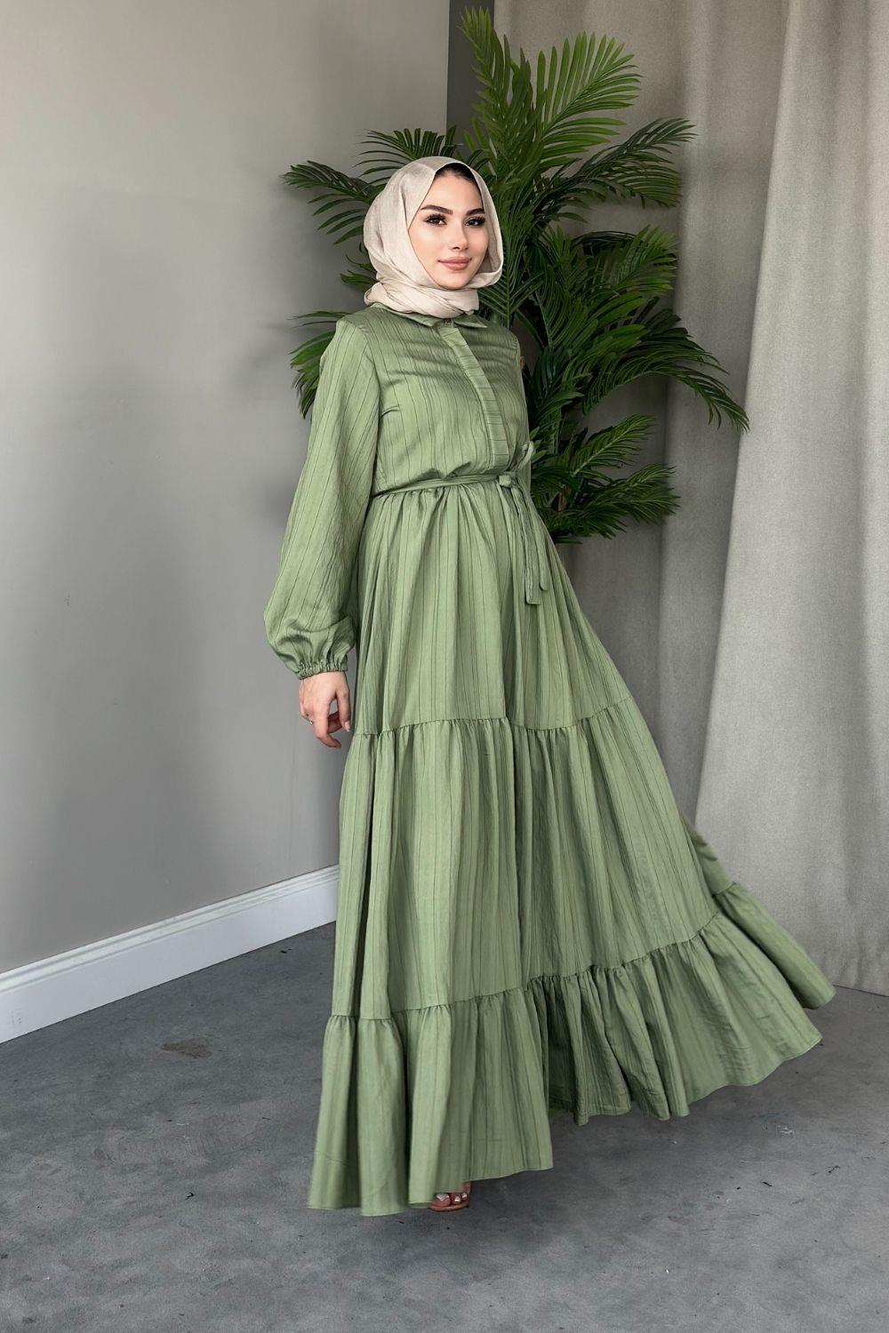 Şila Elbise Haki 5097 