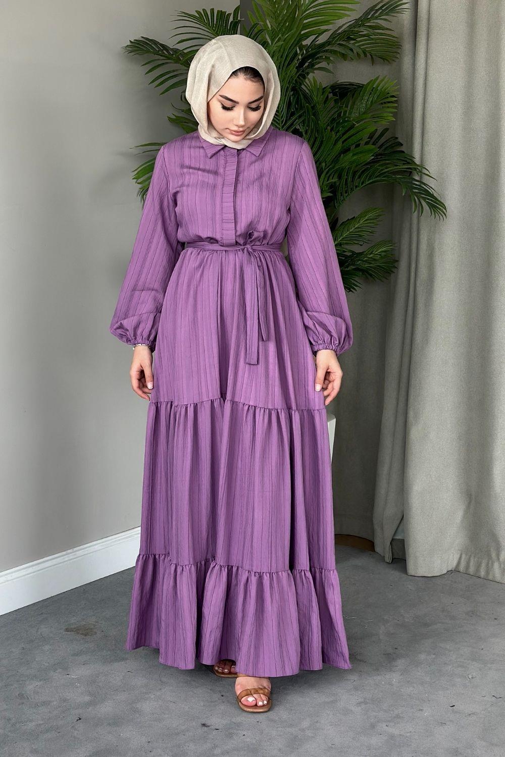 Şila Elbise Lila 5097 