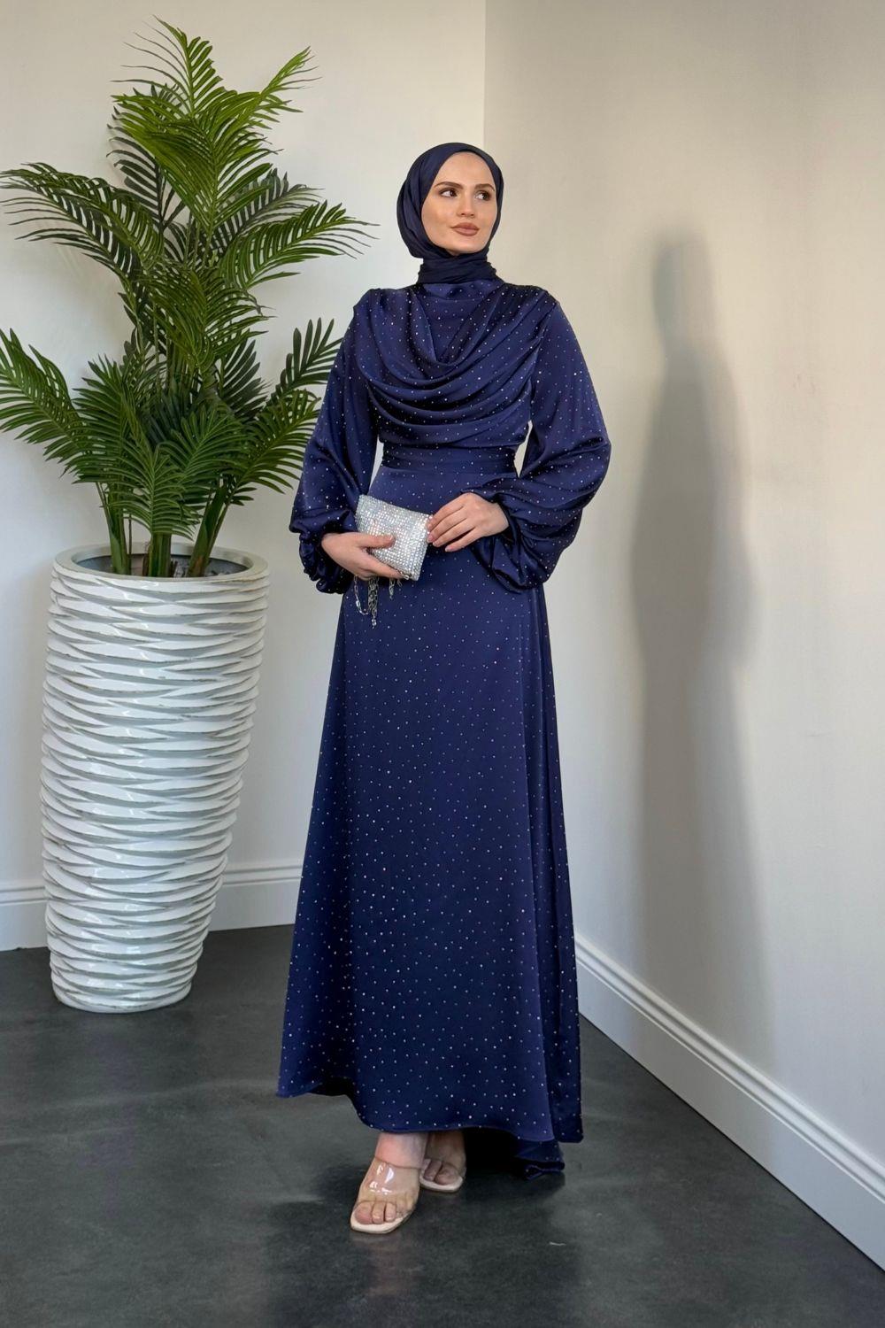 Ayşin Abiye Lacivert 5100 