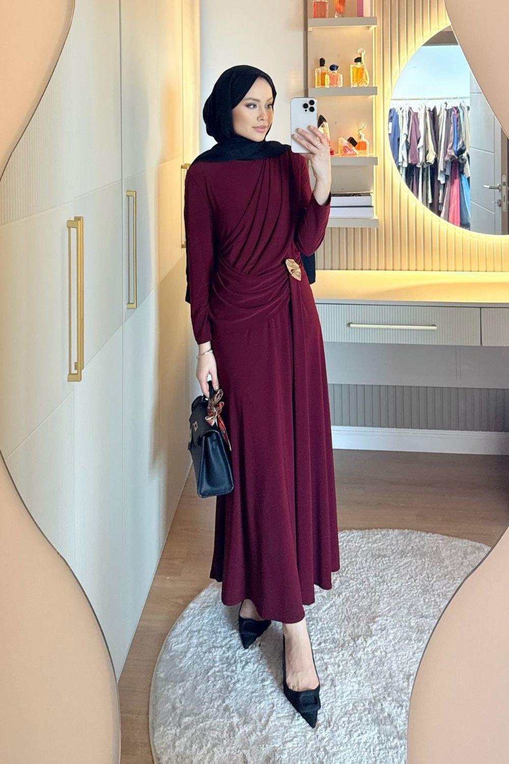 Sandy Elbise Bordo 5491 