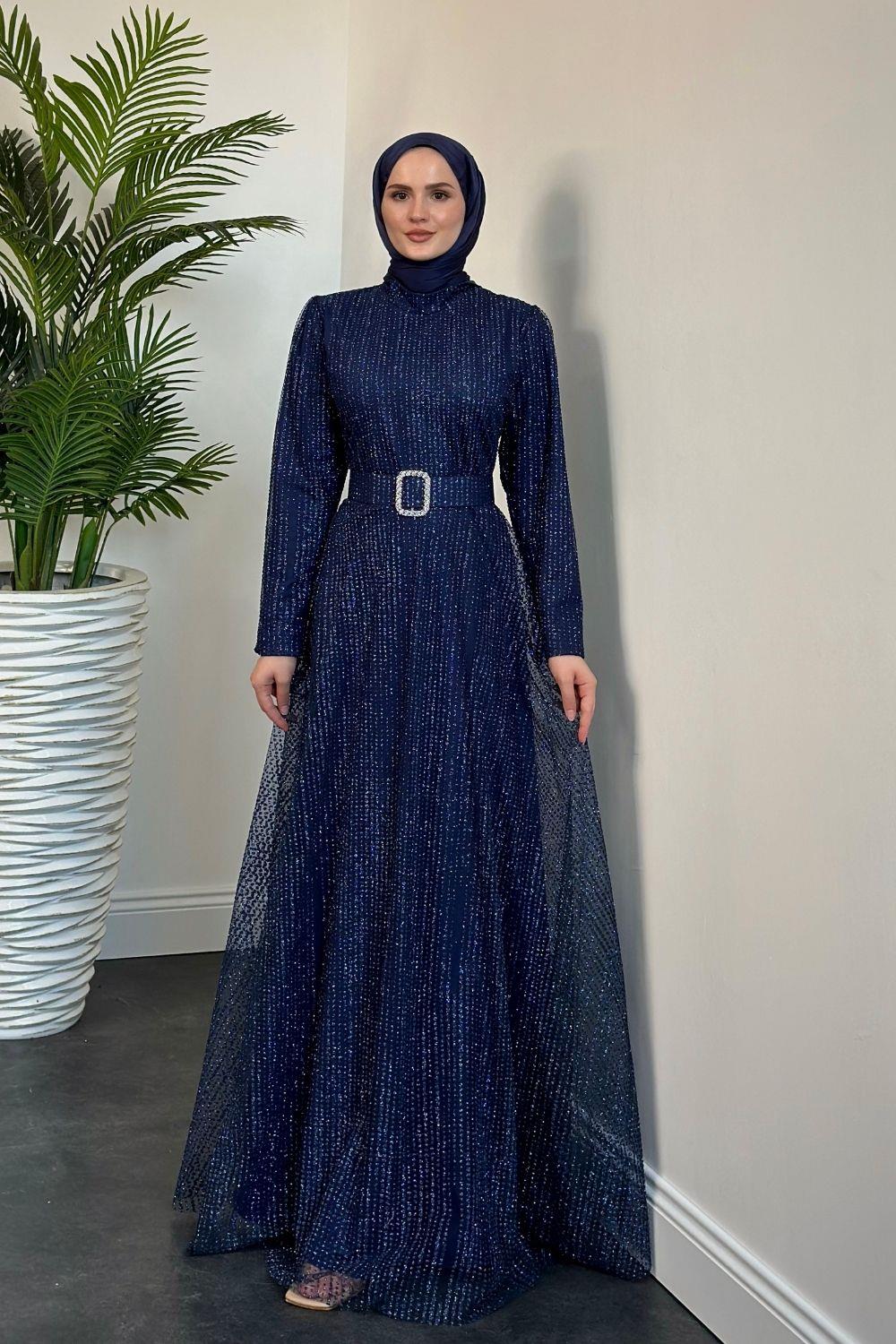 Beren Simli Pıtpıt Abiye Lacivert 5646 