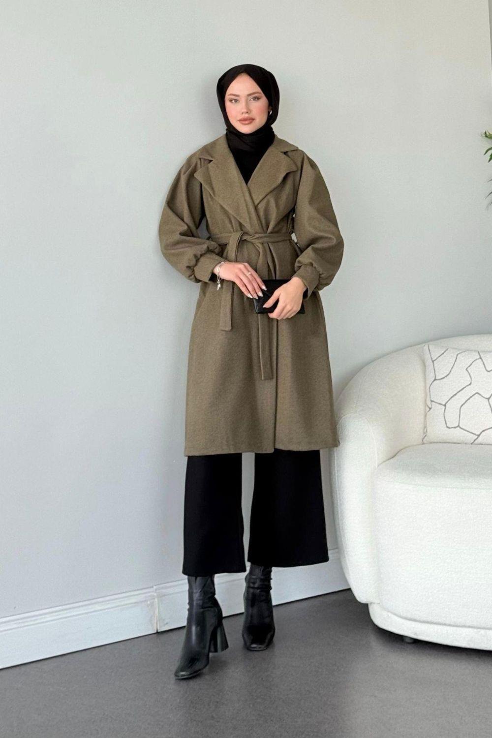 Mihver Kaşe Kaban Haki 5946 