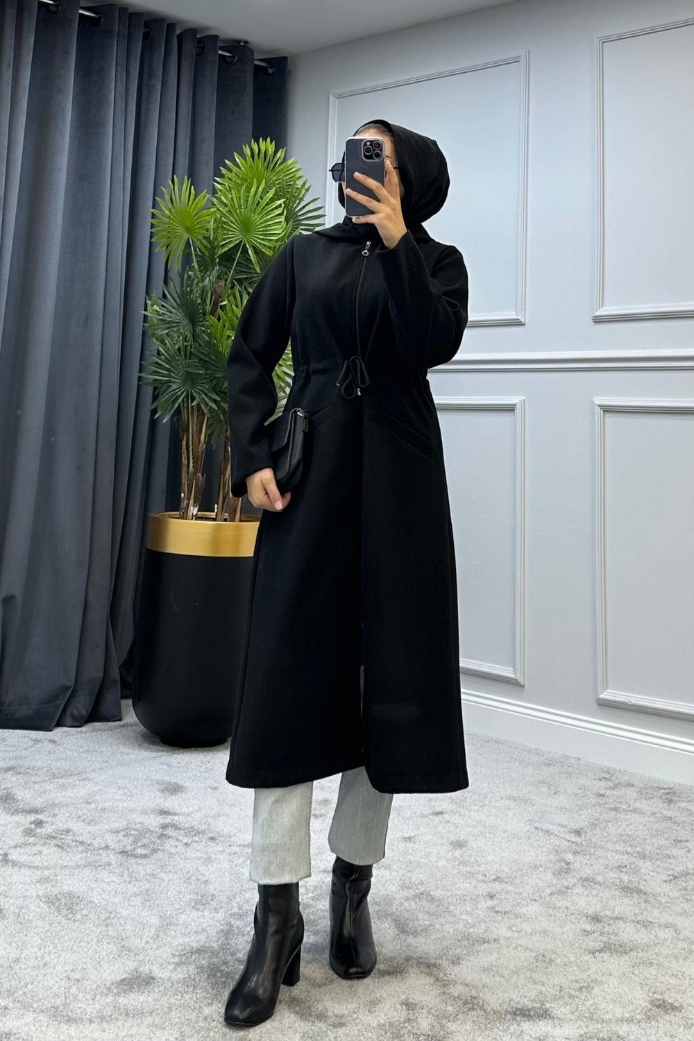 Beli Büzgülü Kaban Siyah 5947 