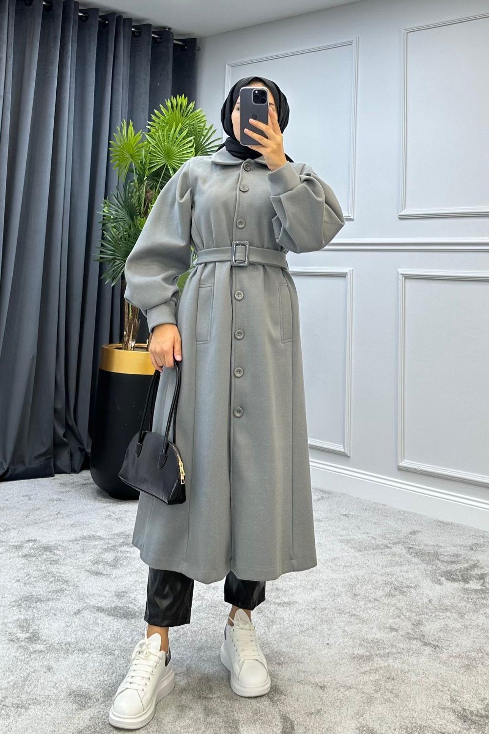 Arya Kaşe Kaban Gri 5958 