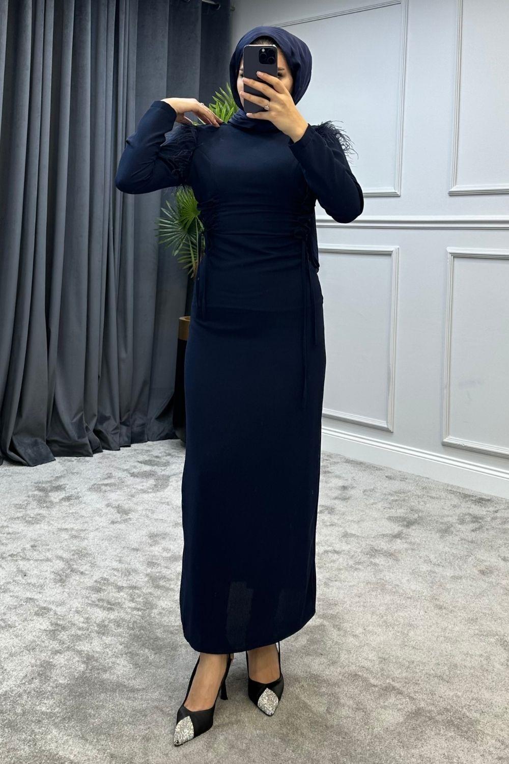 Karanfil Abiye Lacivert 5975 