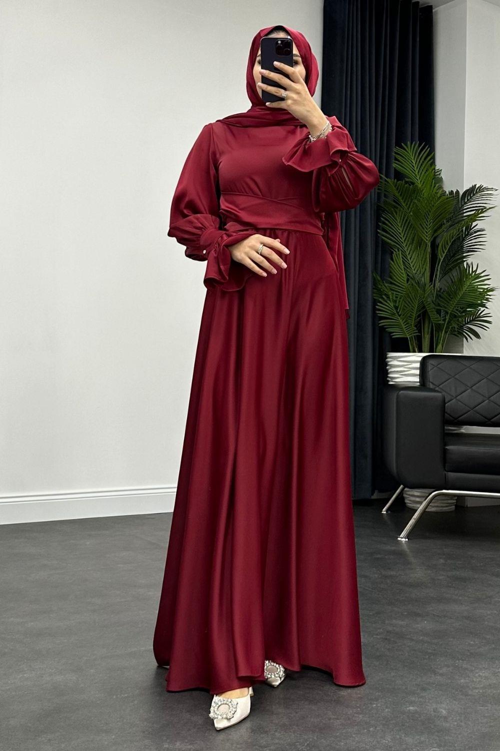 Rosy Abiye Bordo 5983 