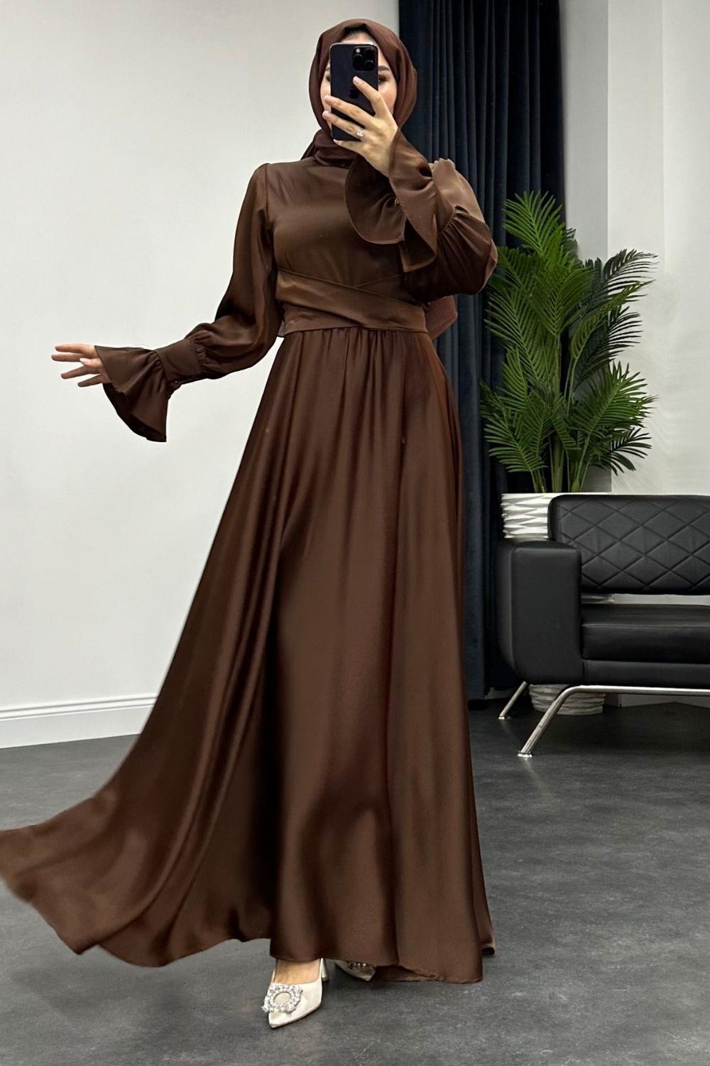 Rosy Abiye Kahverengi 5983 