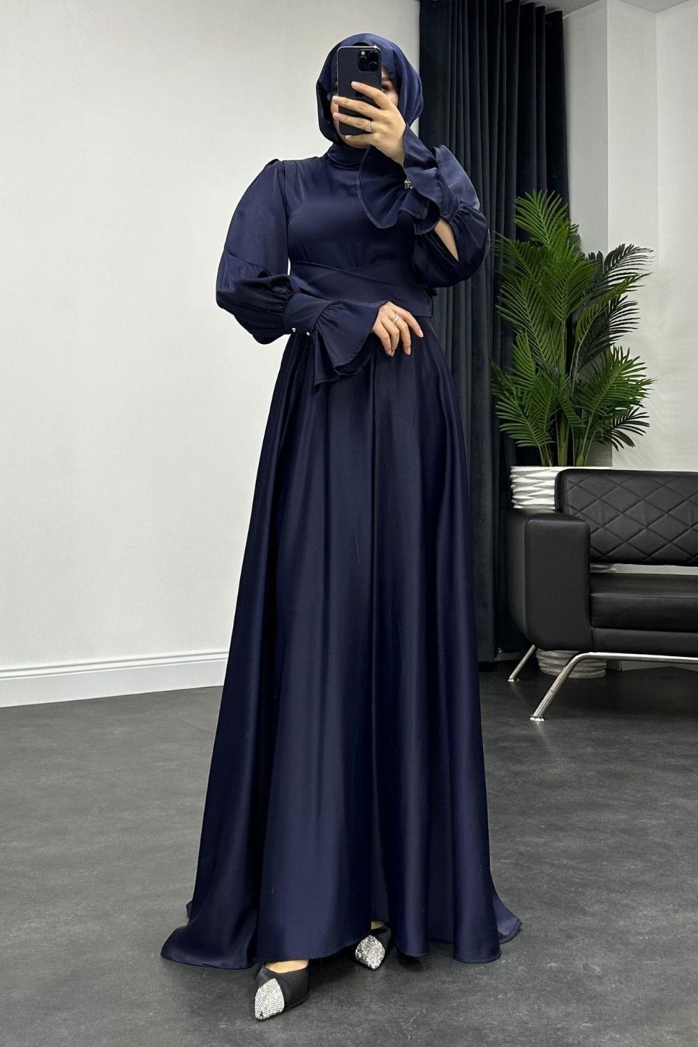 Rosy Abiye Lacivert 5983 