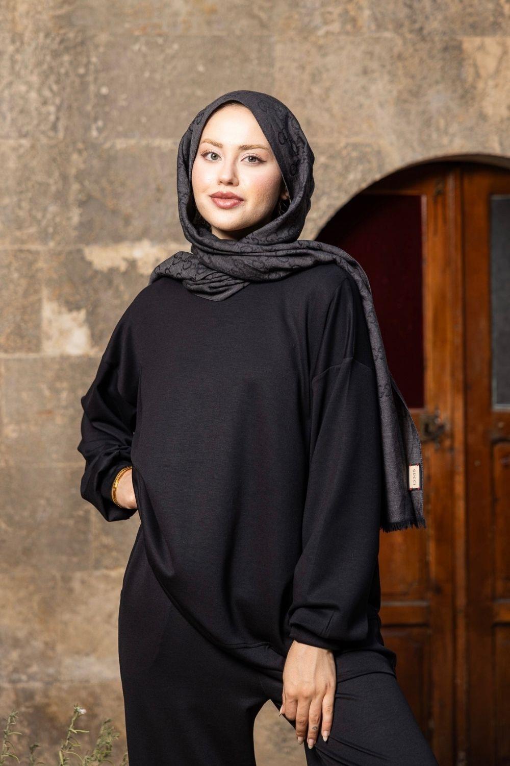 Şiir Oysho Pens Detay Takım Siyah 6018 