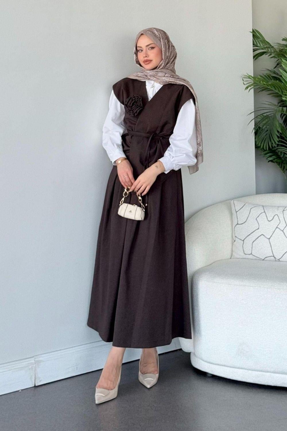 Aygül Takım Kahverengi 60384 