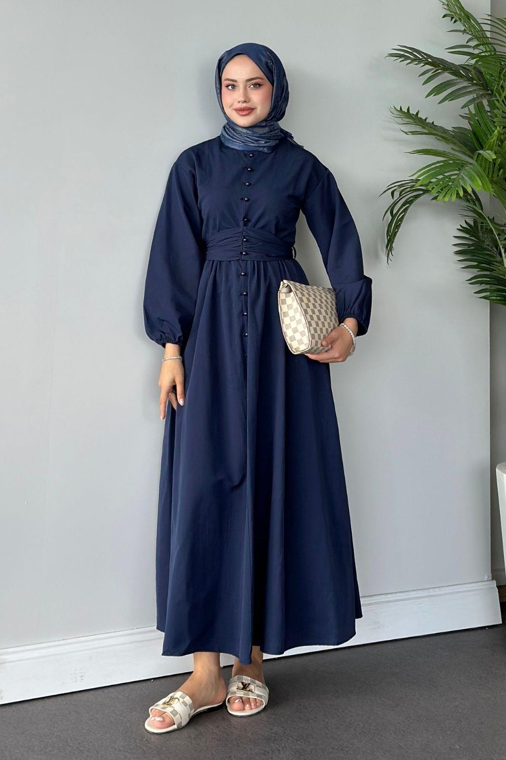 İzem Elbise Lacivert 60400 