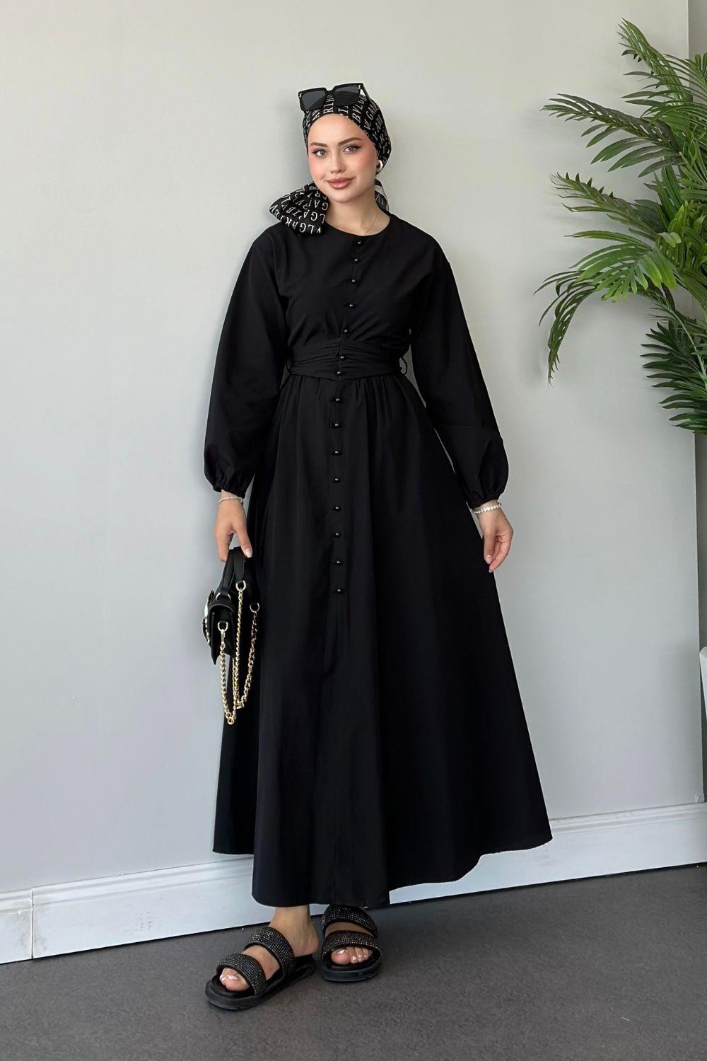 İzem Elbise Siyah 60400 