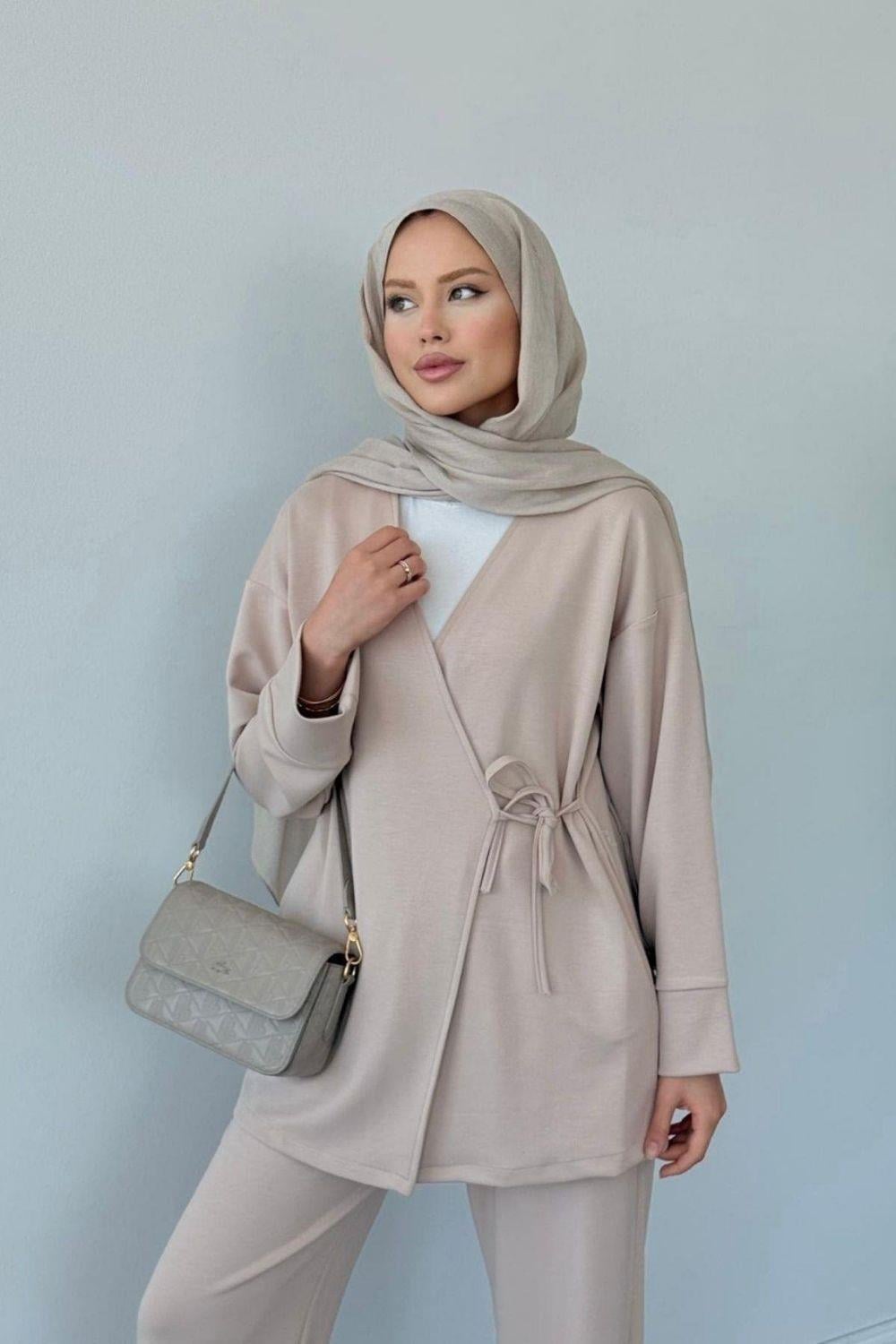 Küba Oysho Takım Bej 6042 