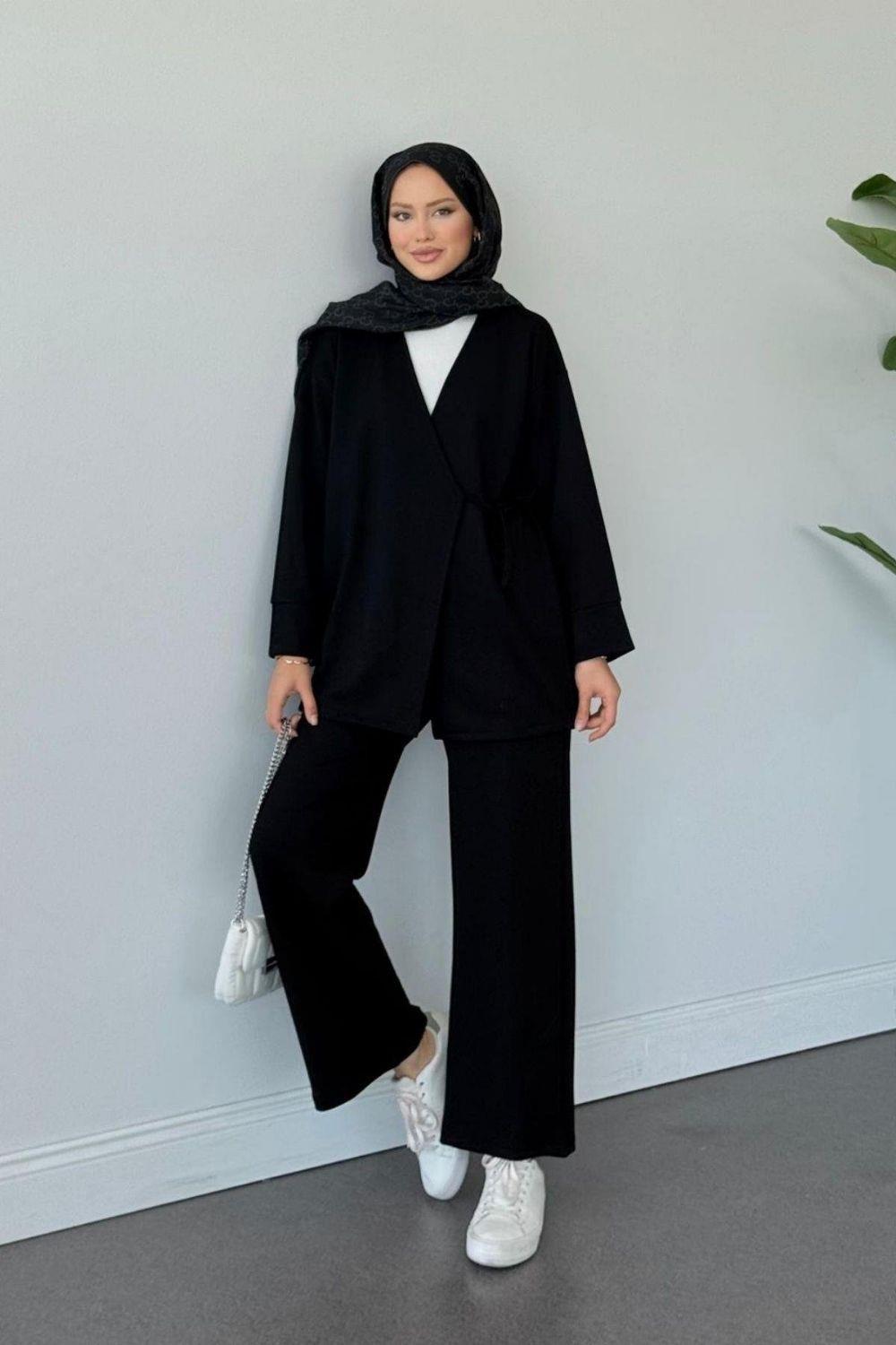 Küba Oysho Takım Siyah 6042 