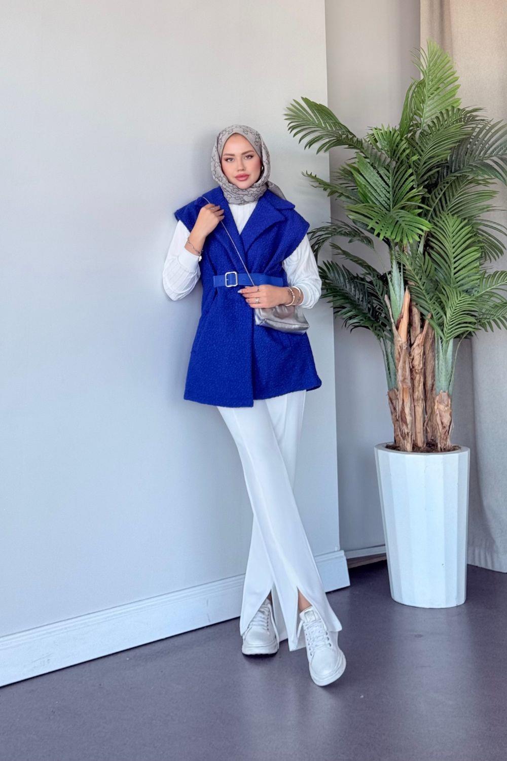 Miayse Teddy Yelek Saks 6137 