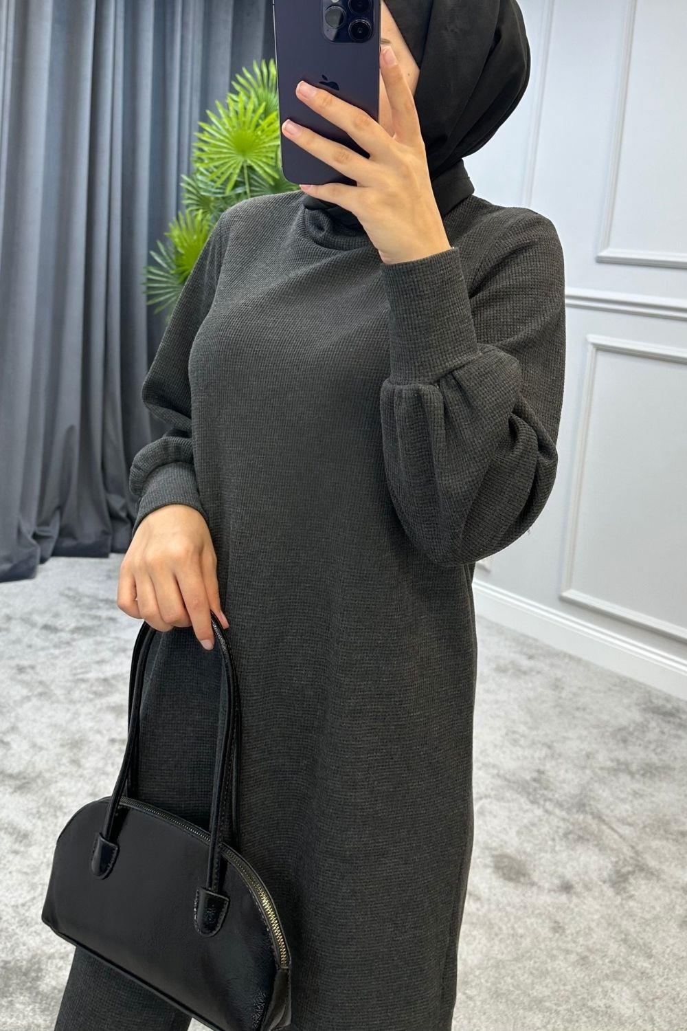 Örme Takım Füme 6149 