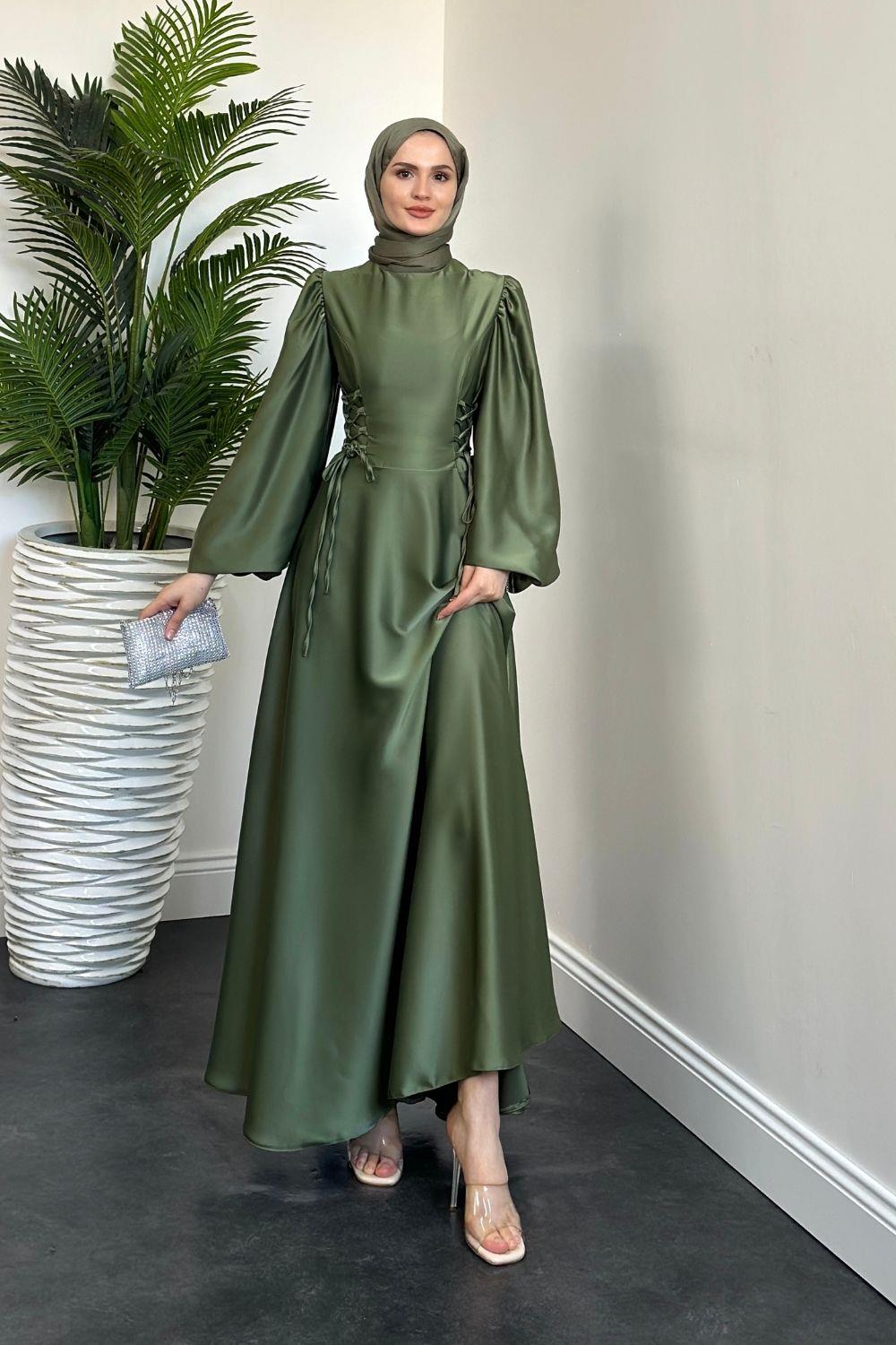 Orya Yanları Sıkmalı Abiye Haki 615000 