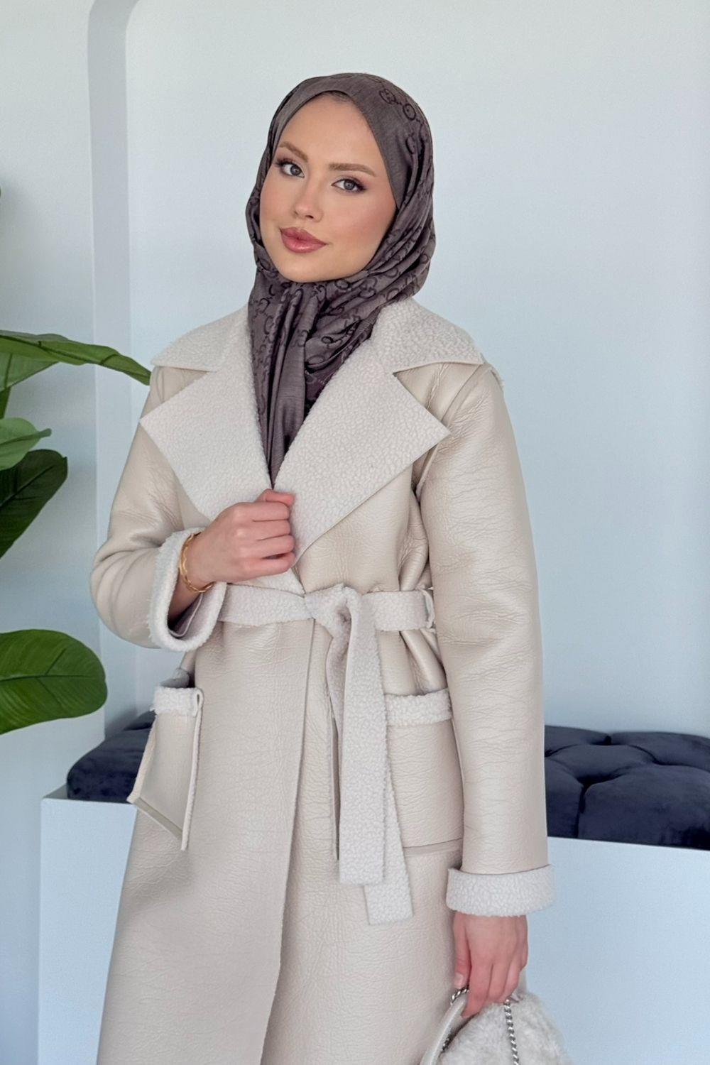 Opak Deri Kaban Krem 6239 