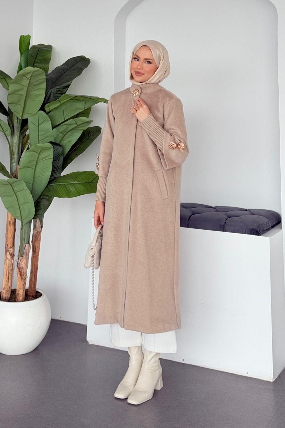 Bergama Kaşe Kaban Bej 6254 