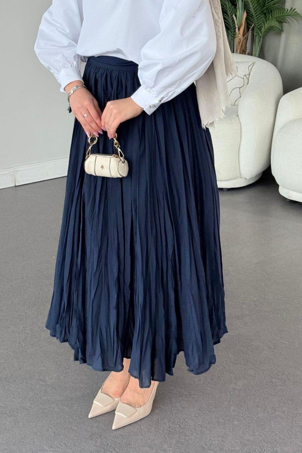 Begonya Etek Lacivert 6398 