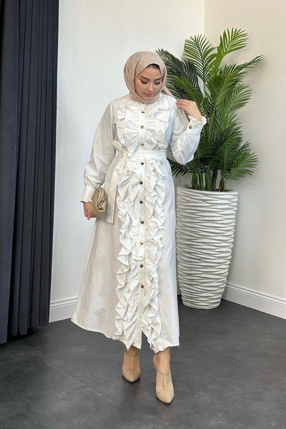 Feray Elbise Ekru 6978 