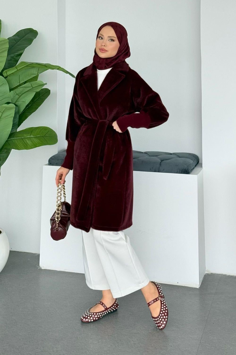 Beta Triko Detay Kaban Bordo 7004 