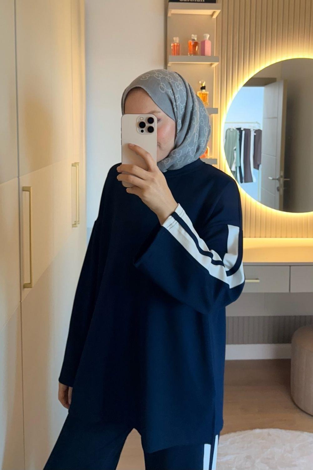 Gama Şeritli Takım Lacivert 70144 