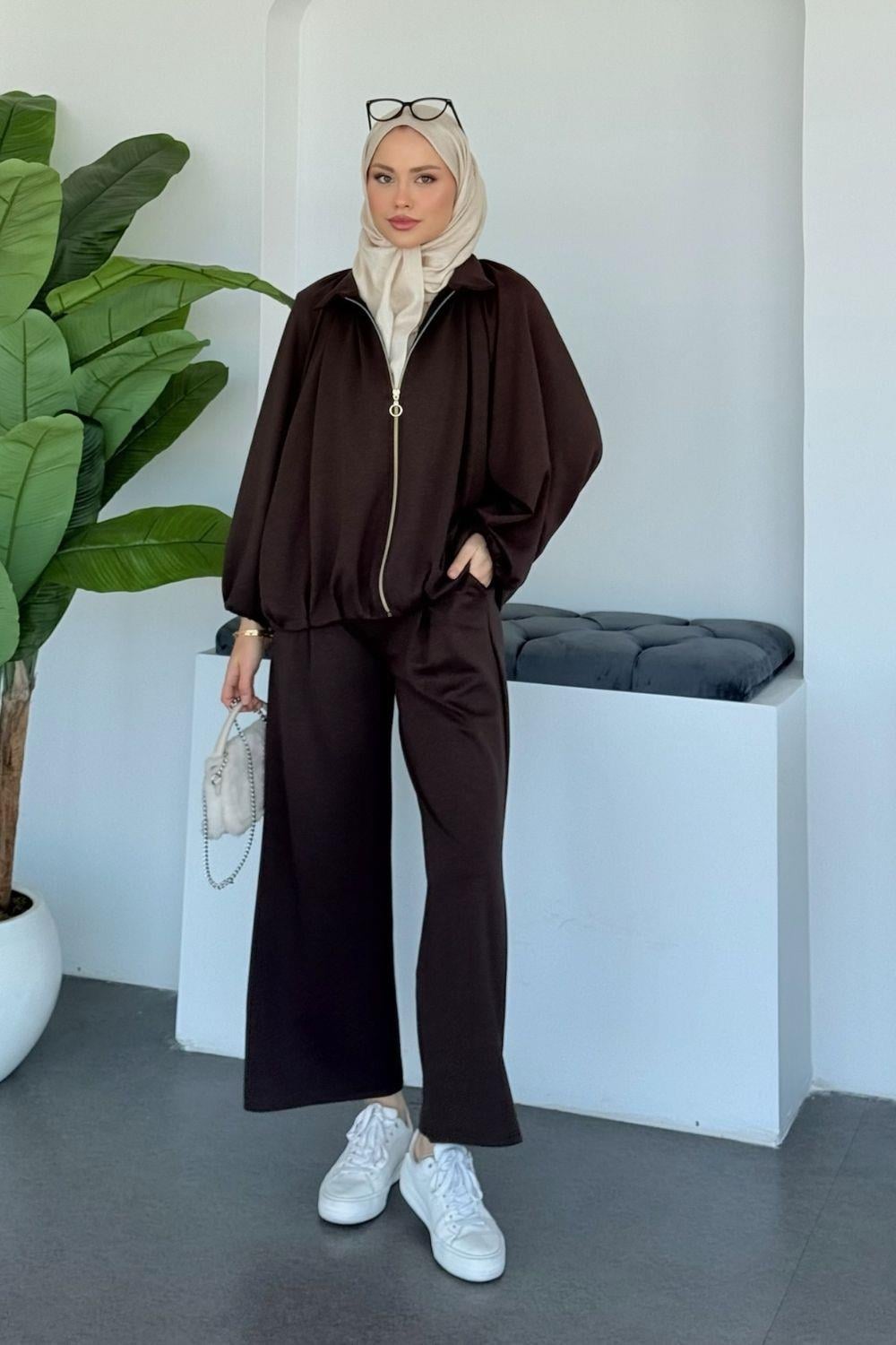 Beyza Takım Kahverengi 70145 