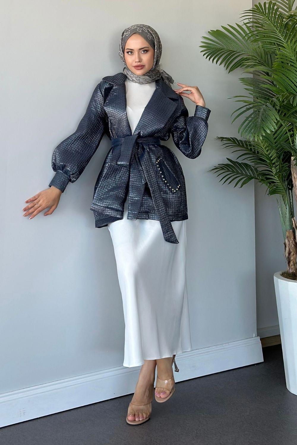 Firuze Ceket Lacivert 7029 