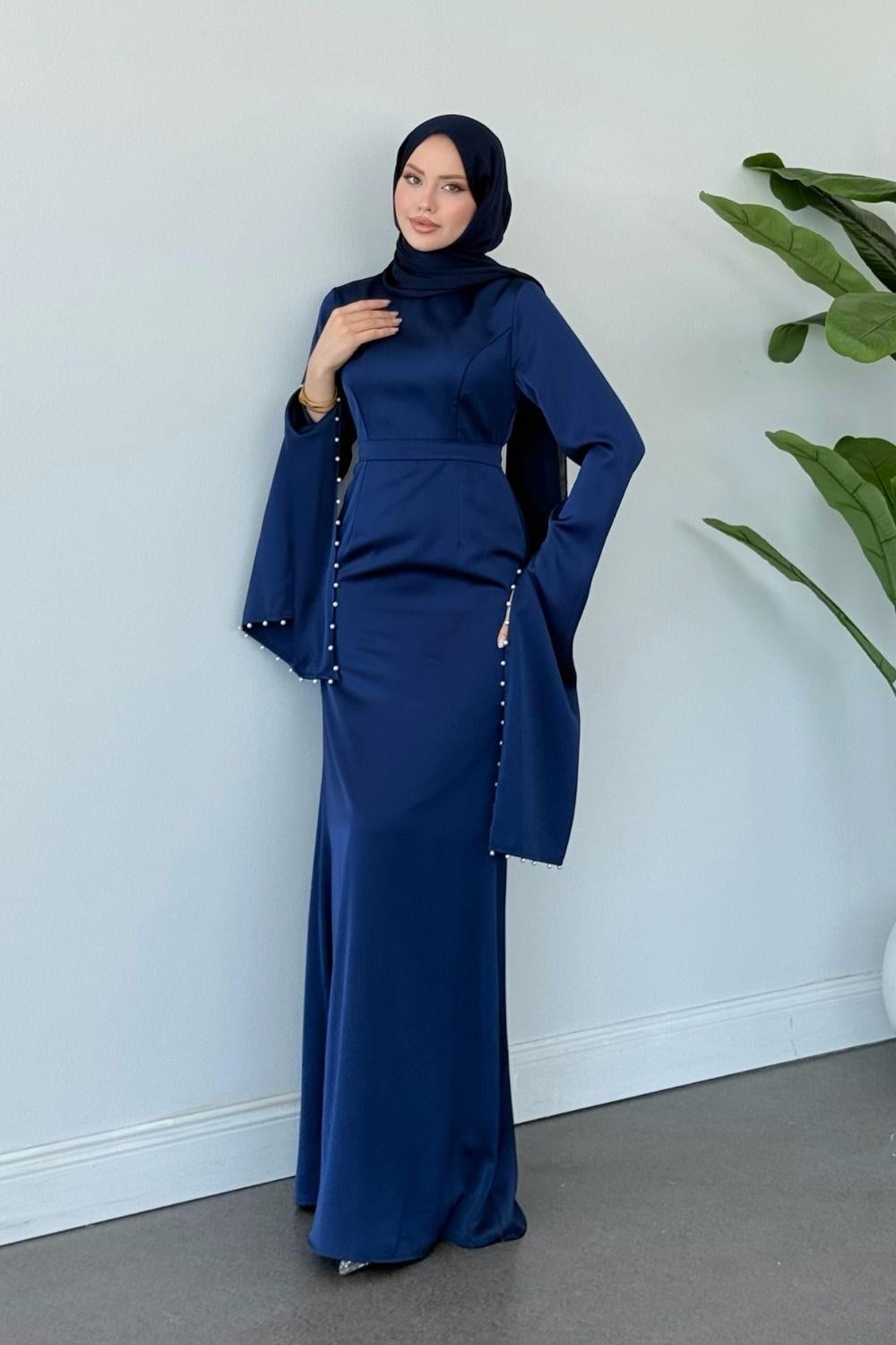 Çilem Abiye Lacivert 7913 