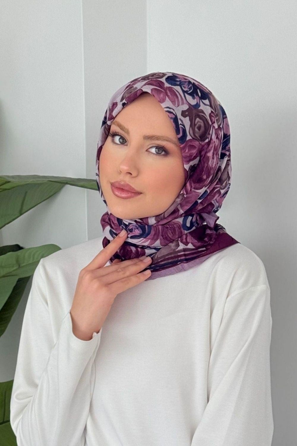 Mira Soft Eşarp Mürdüm 80040 