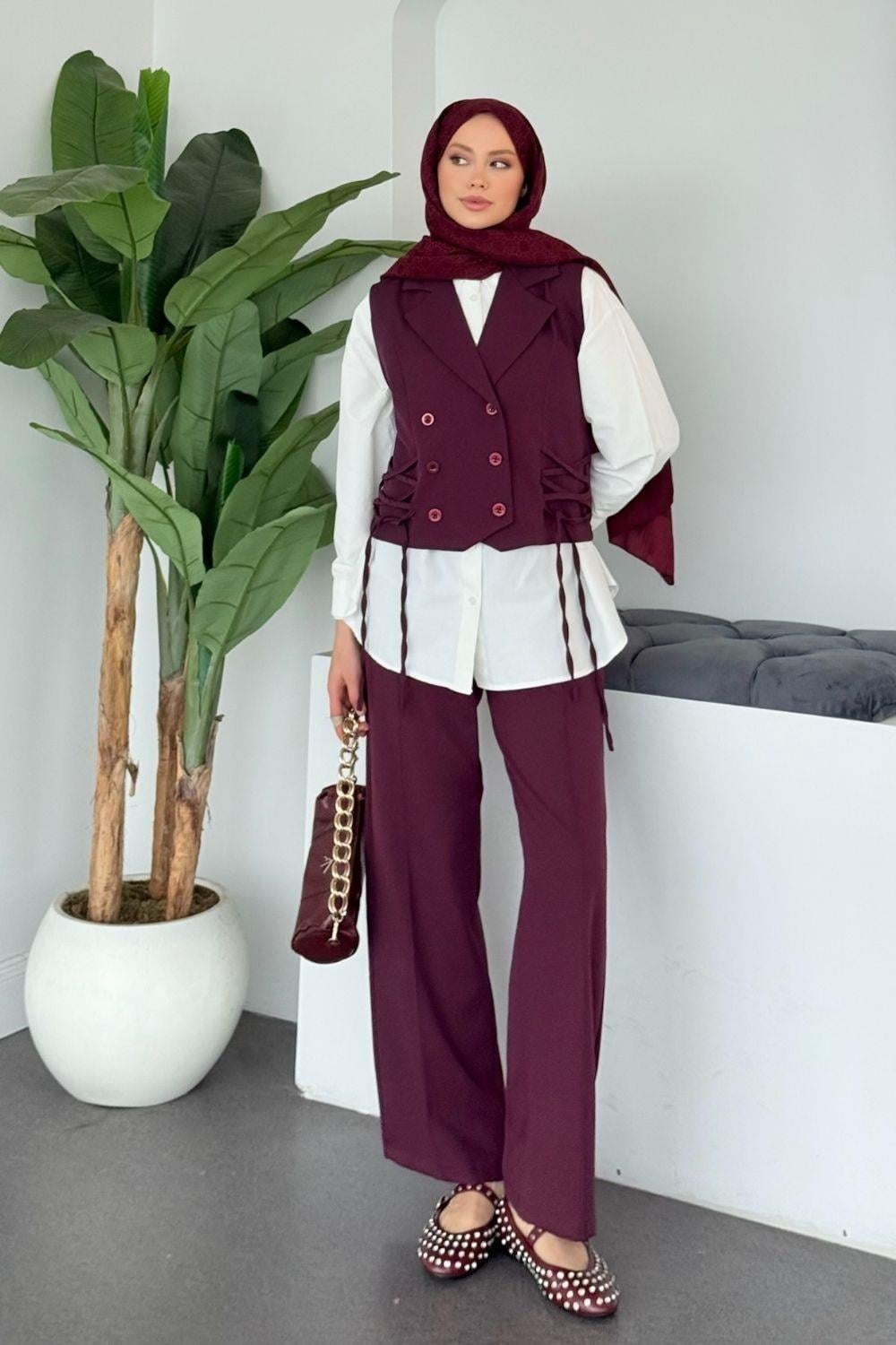Işıl Yelekli Spor Takım Mürdüm 8020 