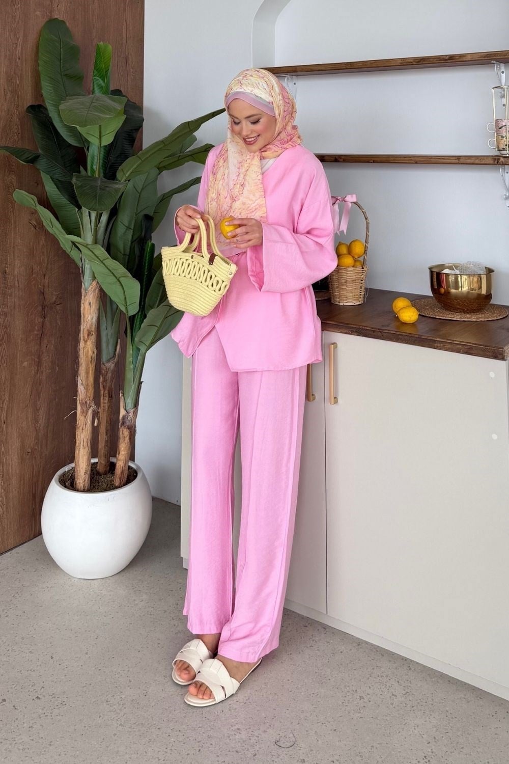 Jale Keten Takım Pembe 8036 