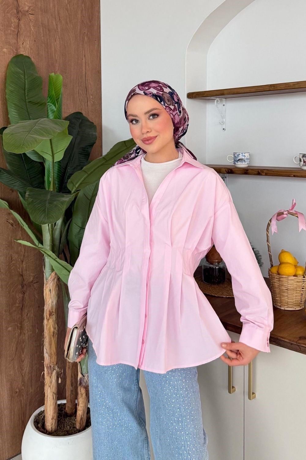 Pastel Gömlek Pembe 80370 