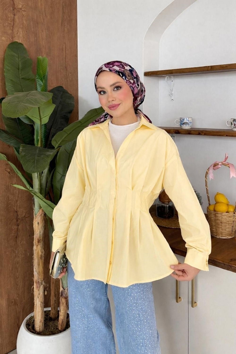 Pastel Gömlek Sarı 80370 