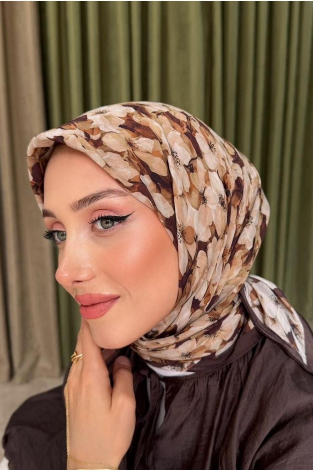 Naida Eşarp Kahverengi 804000 