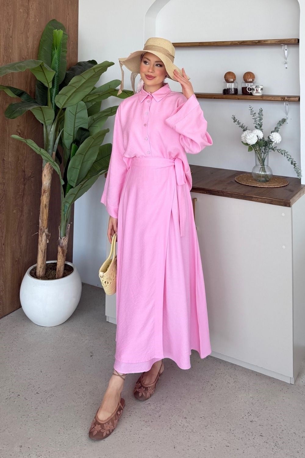 Nihal Keten Etekli Takım Pembe 8045 