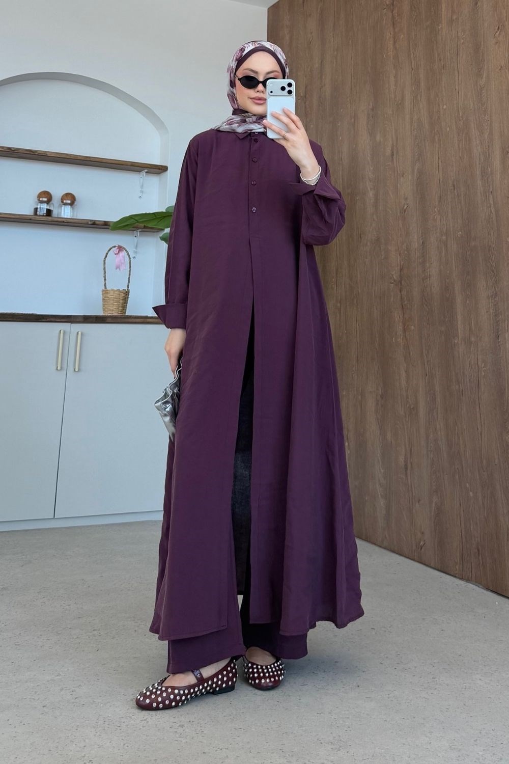 Mihrimah Modal Takım Mürdüm 8074 