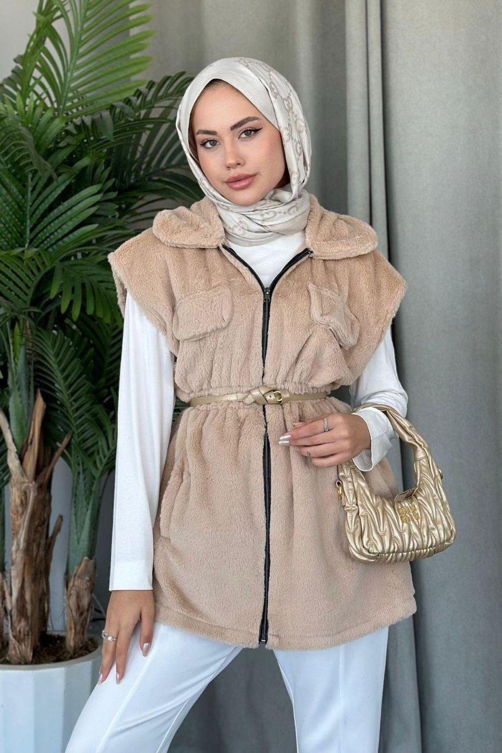 Teddy Yelek Bej 8144 