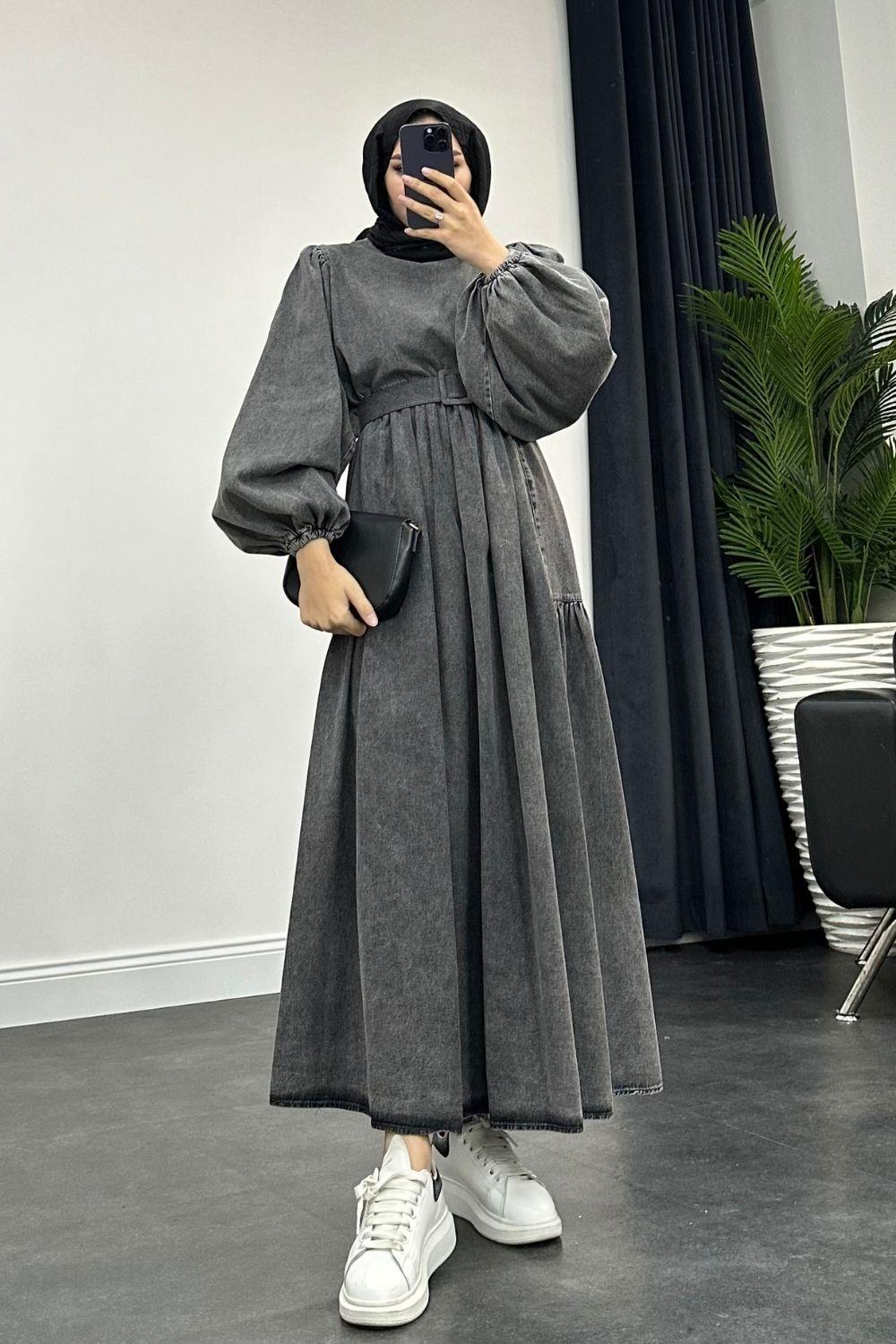 Hande Elbise Siyah 8215 