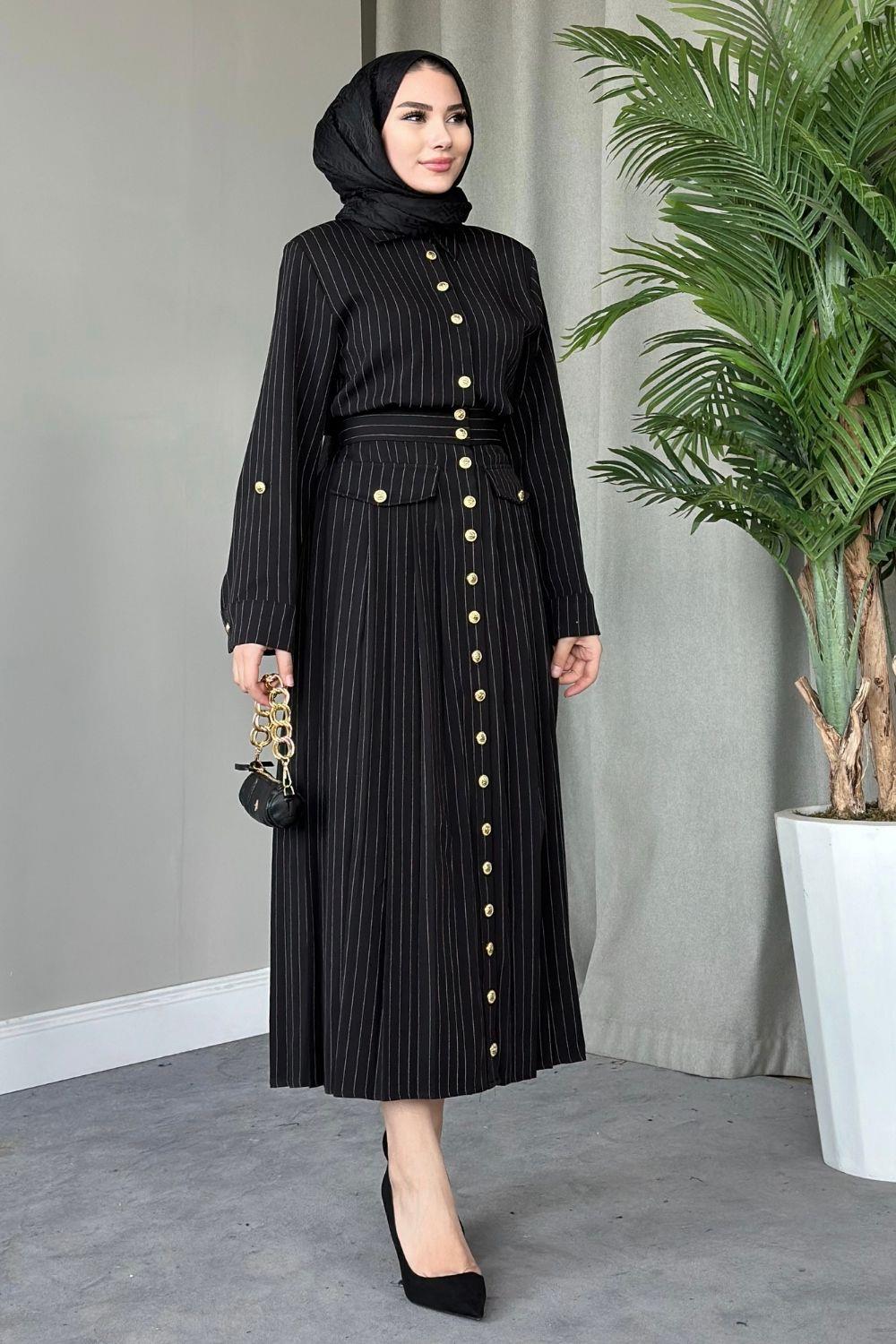 Paris Elbise Siyah 8361 